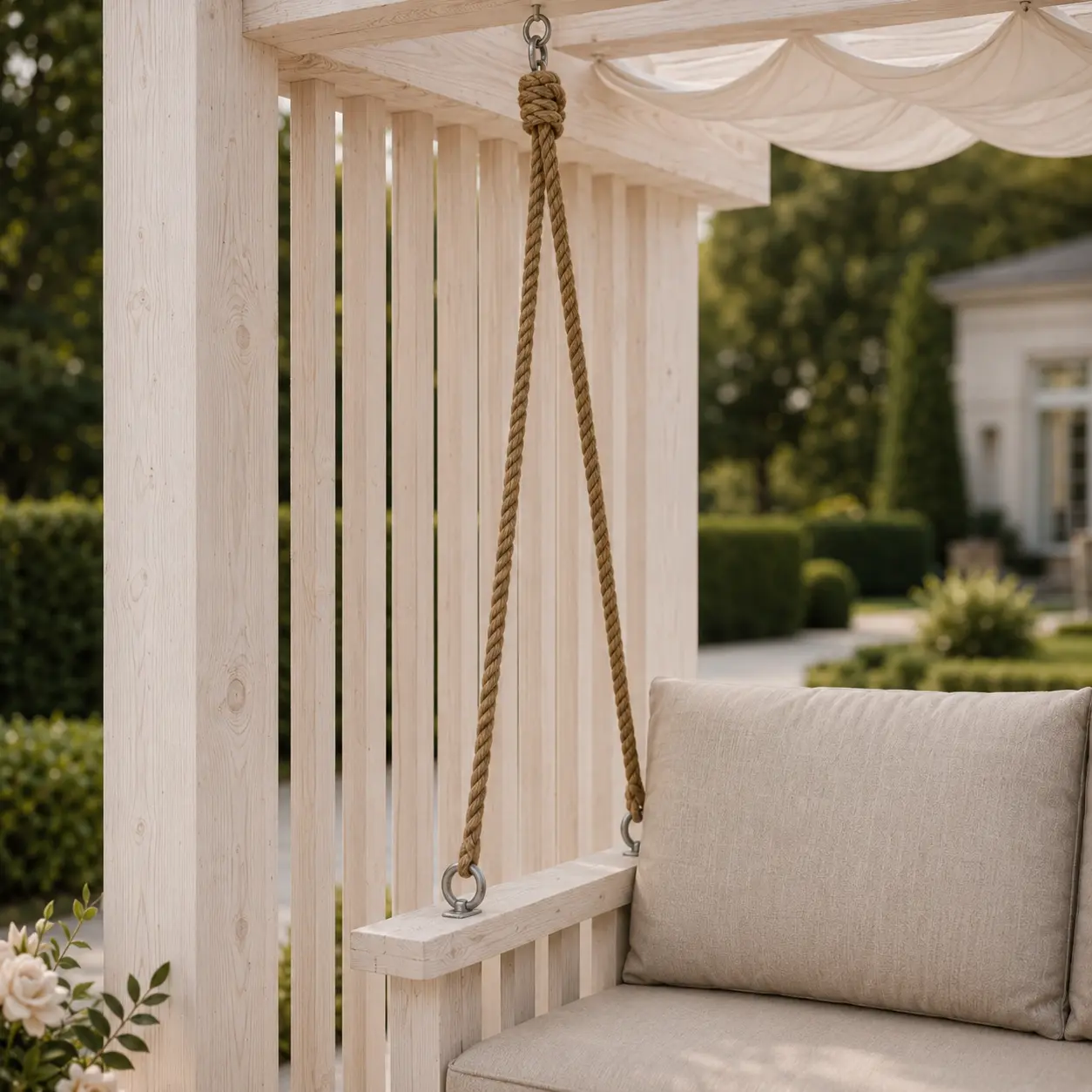 Pergola eventowa z huśtawką ślubną — zdjęcie 5